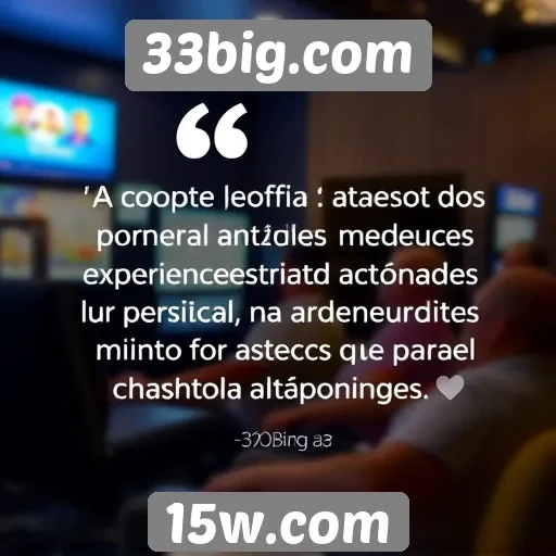 Jogadores avaliam a experiência em 33big.com